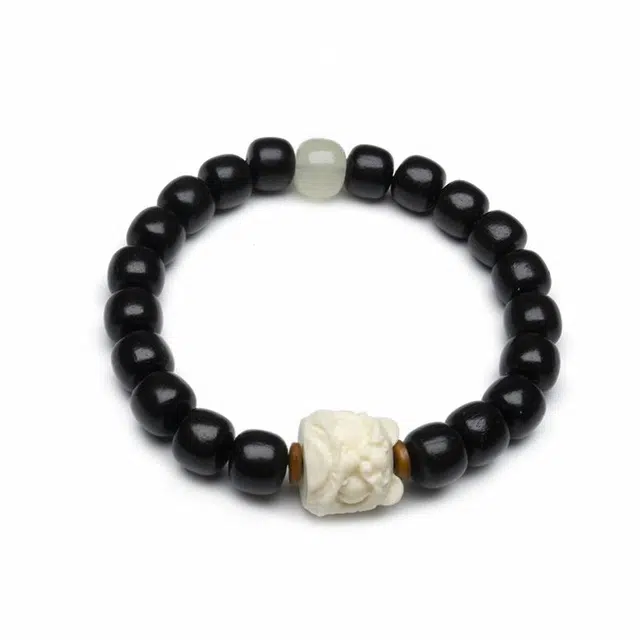 【福庙流通处代请】 周帝王 狮来运作八方来财财富圆满诸事顺利喜乐小众福禄吉祥国风诸事顺利#好运 黑檀 手串 男女同款情侣款