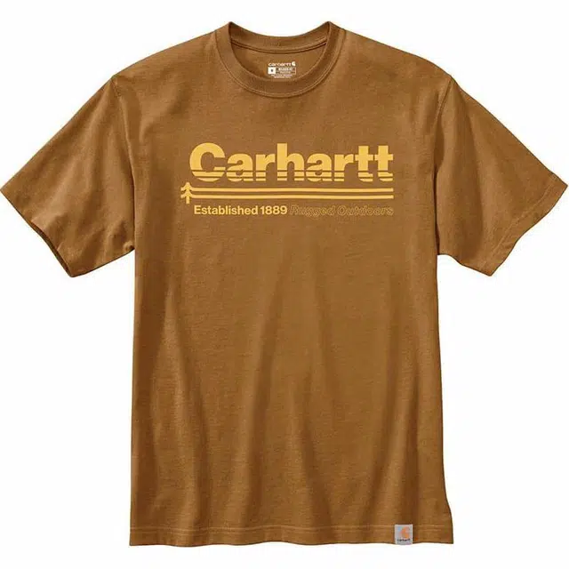 Carhartt 105754 Relaxed Fit Heavyweight Short-Sleeve Outdoors Graphic T-Shirt T