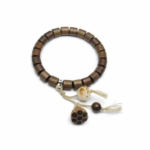 【福庙流通处代请】 周帝王 猫爪莲蓬节节高升平安喜乐福禄吉祥素串文玩复兴转运招财纳福新中式小众#好运 花梨木 手串 男女同款情侣款