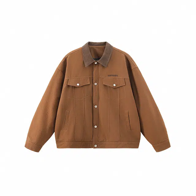 佐菲利 重磅美式复古高街潮牌字母夹克外套 男女同款