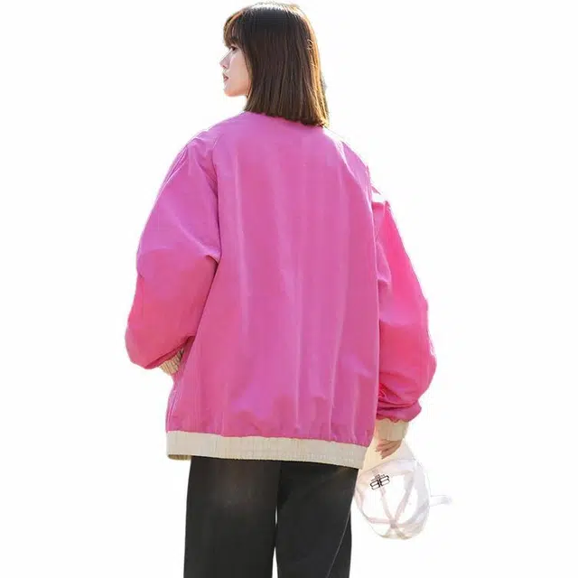 黑恐龙 美式潮牌百搭舒适简洁夹克外套 男女同款