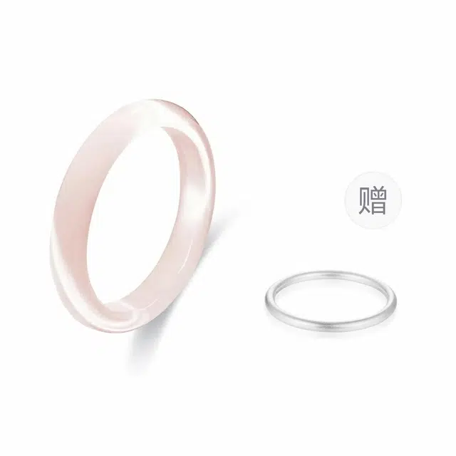 鸳鸯金楼 藕粉 新中式一步一响清冷温柔古风, 高级感温婉旗袍汉服高级感叮当镯叠戴百搭#好运 玻璃猫眼 手镯 女款