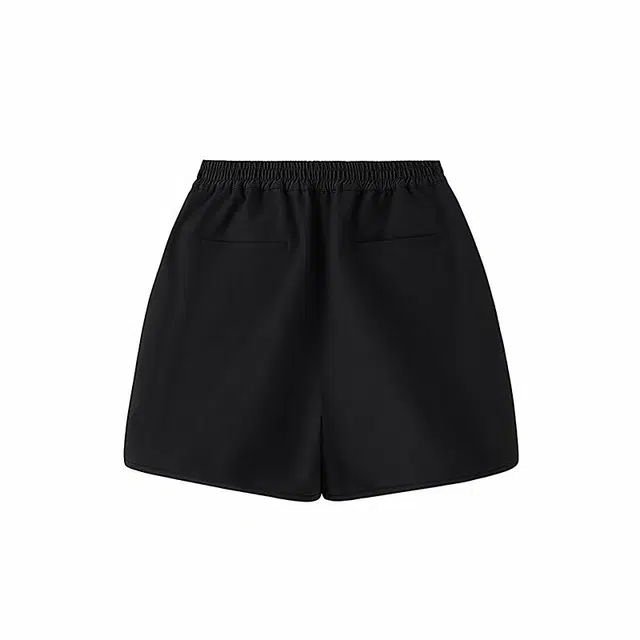 无畏东方 速干极简透气吸湿排汗日常运动户外休闲短裤 男女同款 黑色