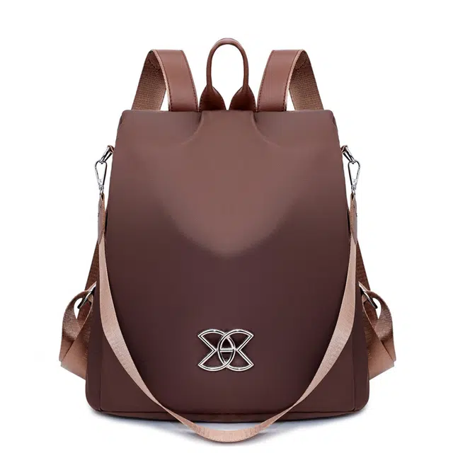 德力熊 百搭轻便休闲 牛津布 双肩包 常规 女款 黑色棕色