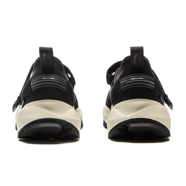 中国李宁 潮流舒适 减震回弹 低帮 生活休闲鞋 女款 黑色