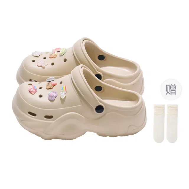 小鹿米利 舒适 百搭 防滑包头拖鞋 女