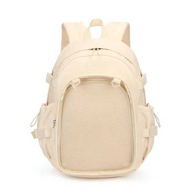 德力熊 背包学院风 涤纶 双肩包 常规 女款 浅蓝色米白色紫色黑色