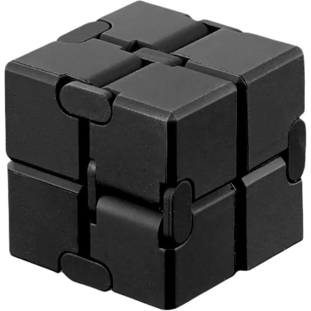 哈杰布雷特 无限魔方百变解压神器成年减压金属合金方块手指玩具 成品模型