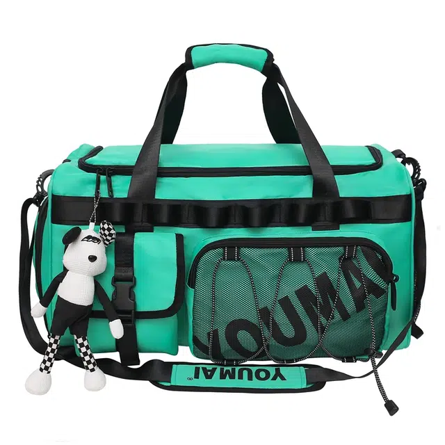 德力熊 短途大容量 尼龙拼网 双肩包旅行包 男女同款情侣款 多色