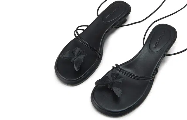Charles & Keith PU Toe Loop Sandals