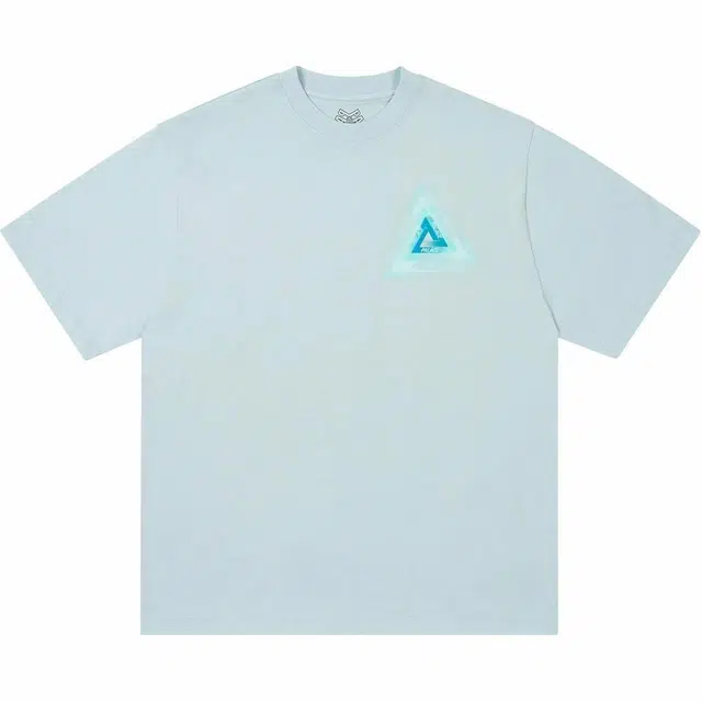 PALACE FW24 TRI-FADED T-SHIRT FAINT BLUE LOGOT