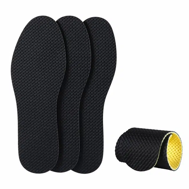 纳米除臭 足印部落 吸汗透气防臭防滑超薄舒适久站不累运动减震汗脚皮鞋专用 乳胶 鞋垫 男女同款情侣款