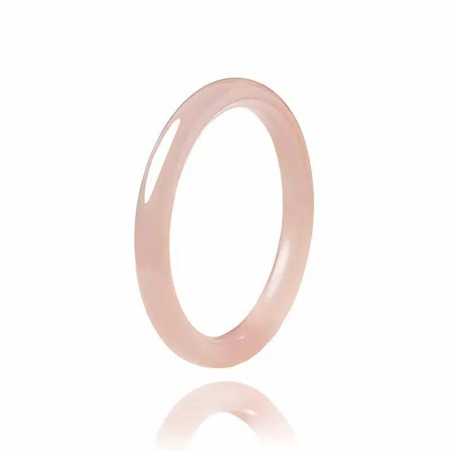 梵星饰季 藕粉 国风樱花粉古风古韵 少女粉清新甜美 轻奢小众设计感闭口 玉髓 玉石手镯 女款