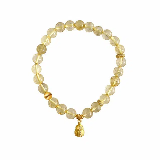 尚仟伊 【做个富婆】新中式国风葫芦转运珠手饰 福禄双全 招财暴富 时来运转 #好运 水晶 手串 女款