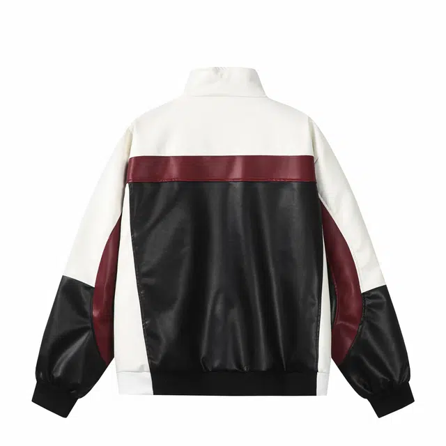 欧路得 美式复古痞帅立领宽松舒适百搭长袖夹克外套 男款 黑色