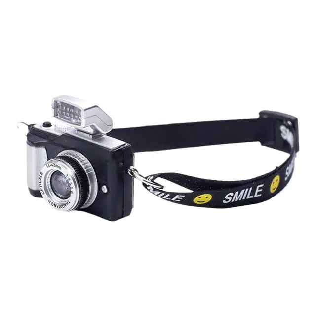 Qiantu Cute Camera Bear Keychain