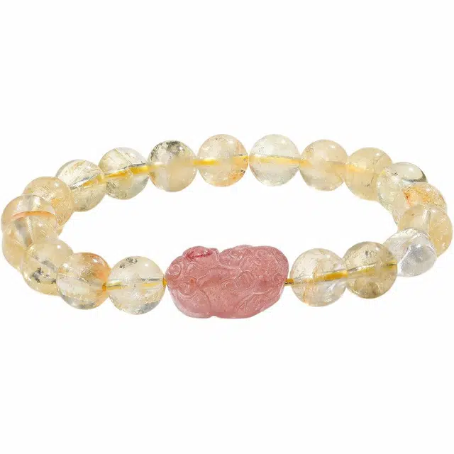 【普陀山官方已祝福】 普陀山文创 招财转运貔貅桃花财源滚滚新中式串珠 生日送礼礼盒装 水晶 手串 女款