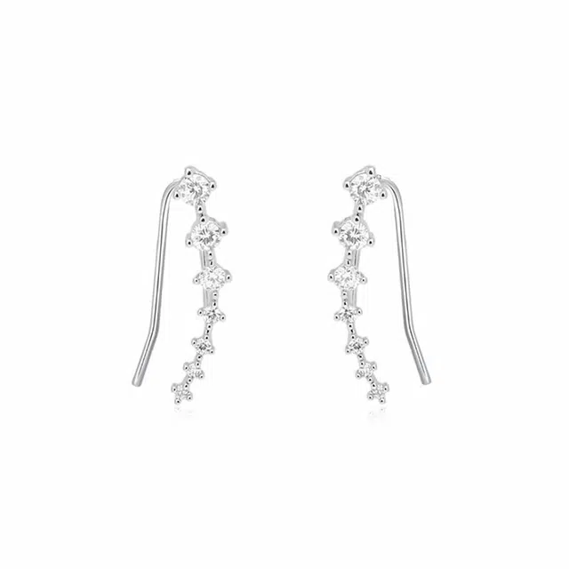 饰伴 极影星辰 新中式国潮小众设计 日常通勤百搭气质优雅高级 #好运 合金 耳环 男女同款情侣款