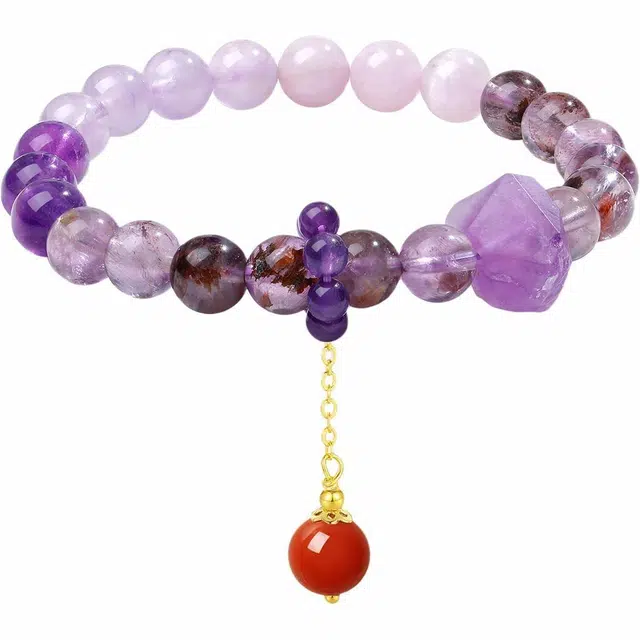 普陀山文创 九紫离火多宝本命年转运珠手把件 礼盒装 水晶 手串 女款