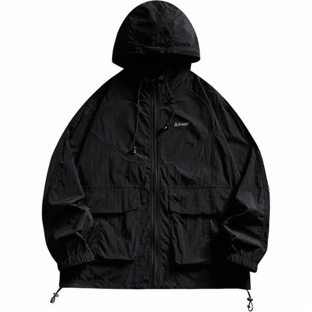 赞仕 美式轻薄工装百搭防紫外线纯色防晒服 男女同款