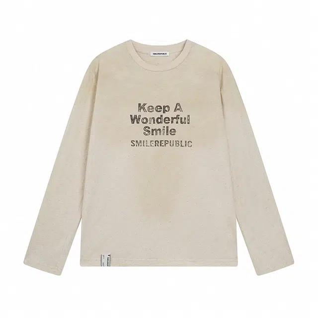 SMILEREPUBLIC WASH TO MAKE OLD BAGGY T