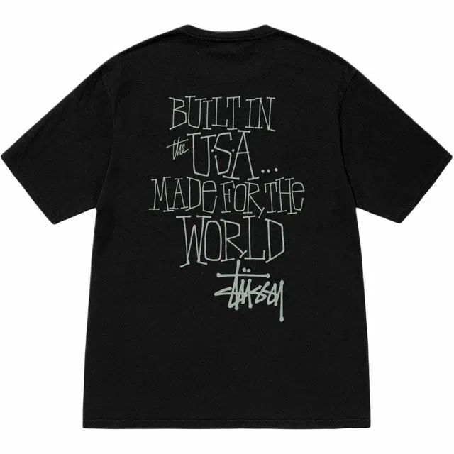 Stussy FW24 BUILT IN USA TEE PIGMENT DYED logoT