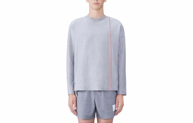 THOM BROWNE Rwb Stripe Cotton T-Shirt T