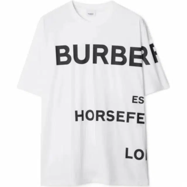 Burberry Logo Print T-Shirt White