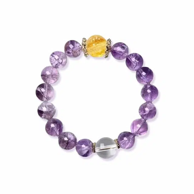 阿梵尼 学业顺利 九紫离火 金榜题名 考神附体 上岸时来运转 浪漫高级感轻奢手饰#好运天然 紫水晶 手串 男女同款情侣款