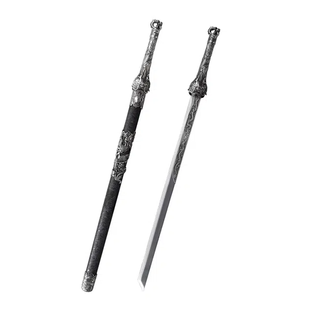 天字号 环首龙王刀 龙泉刀剑高锰钢唐横刀合金装武术收藏未开刃 成品模型