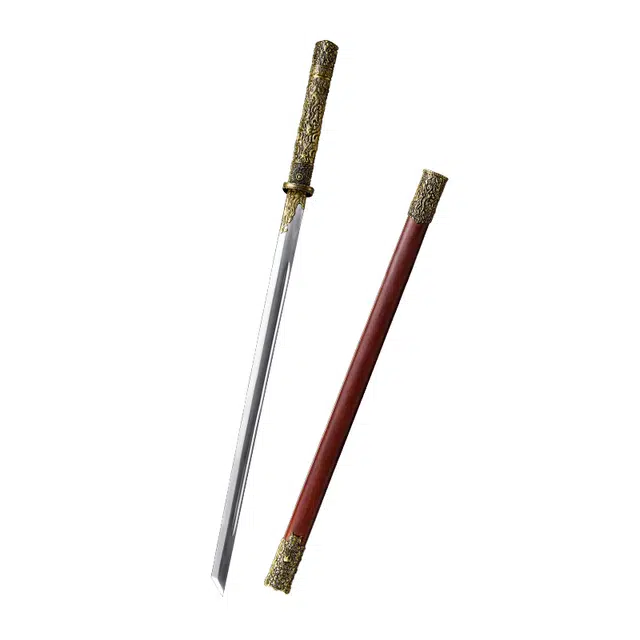天字号 玄云唐横刀 高锰钢长刀实木鞘合金装龙泉兵器收藏未开刃 成品模型