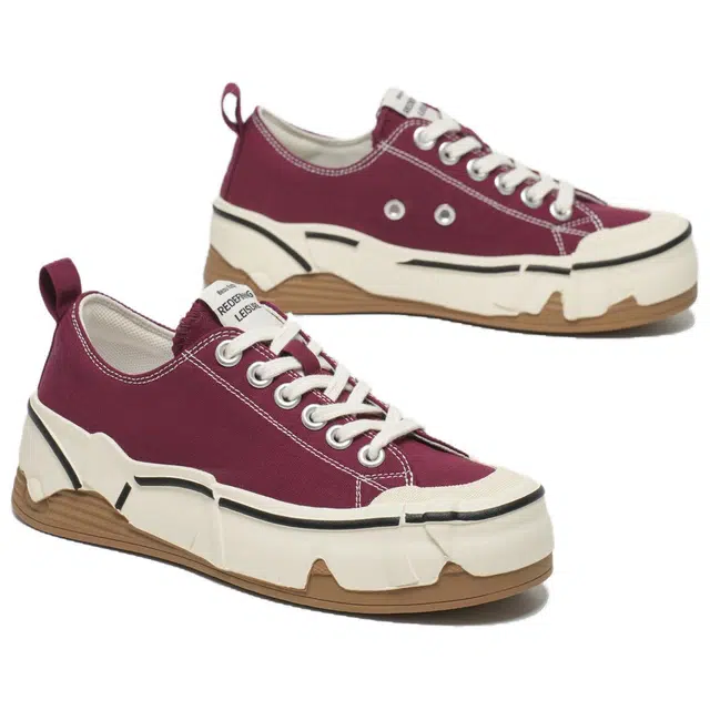 Beau Today Low Top Casual Sneakers Red
