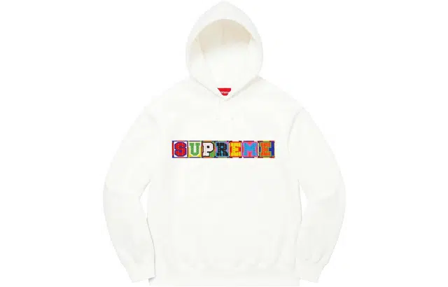 Supreme SS23 Week9 BEADED HOODED SWEATSHIRT Logo