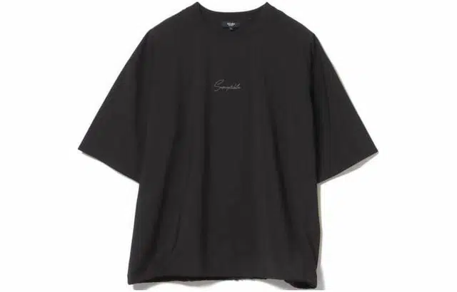 beams Embroidery Short Sleeve T-Shirt T