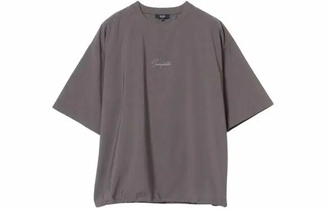 beams Embroidery Short Sleeve T-Shirt T
