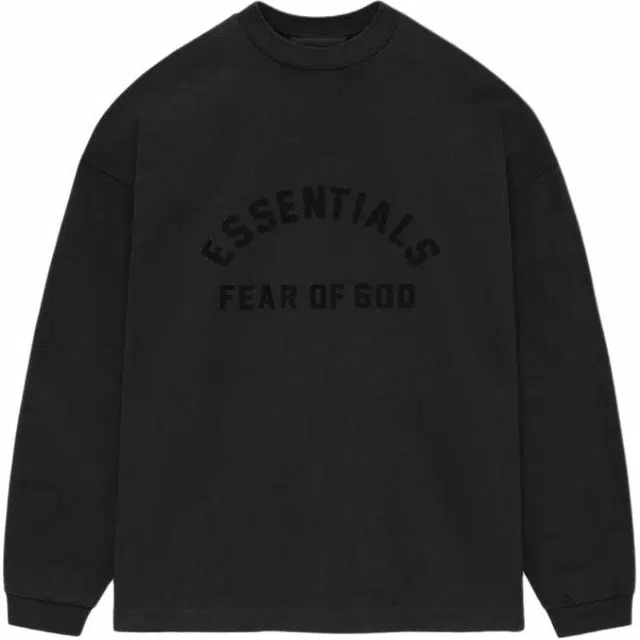 Fear of God Essentials SS24 HEAVY LS TEE T Black
