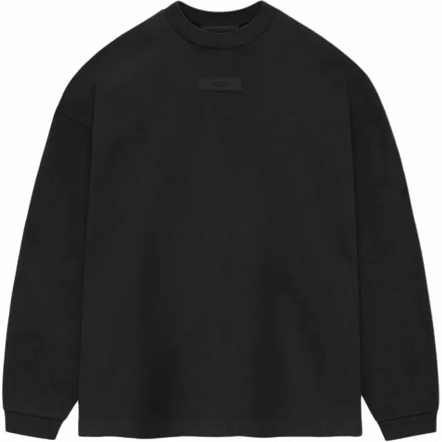 Fear of God Essentials SS24 LS TEE LOGO T Black