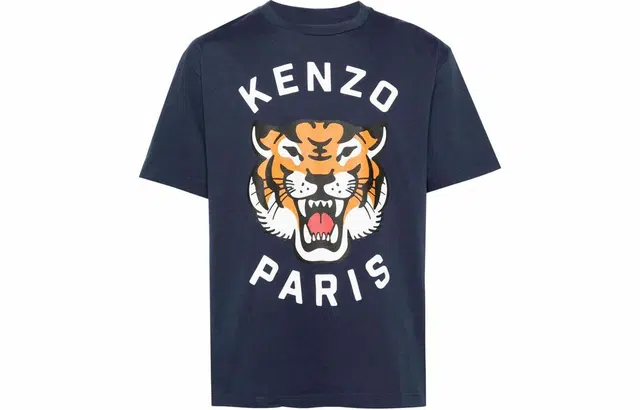 KENZO Logo Print T-Shirt Blue