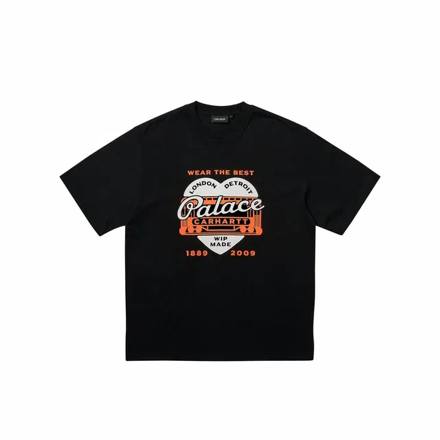 PALACE x Carhartt WIP FW24 Heart Print T-Shirt Black
