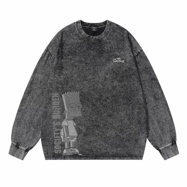 The Simpsons Bart Striped Long Sleeve T-Shirt