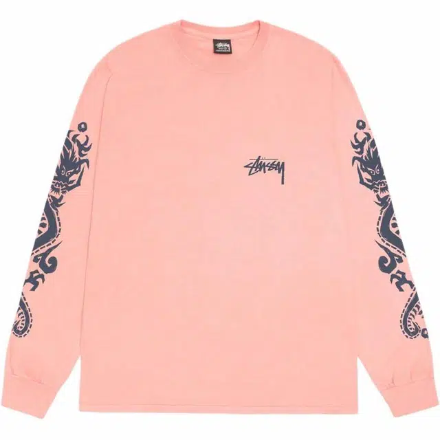Stussy SS24 DRAGONS LS TEE PIGMENT DYED T