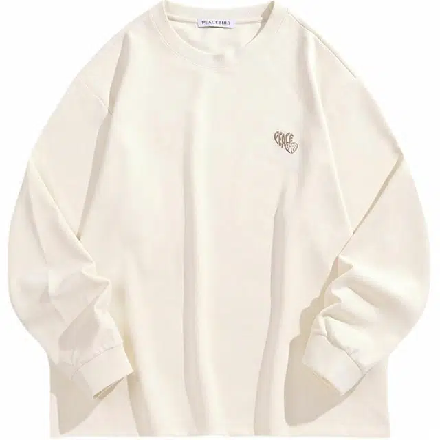 PEACEBIRD MEN Waffle Embroidered Crewneck Tee
