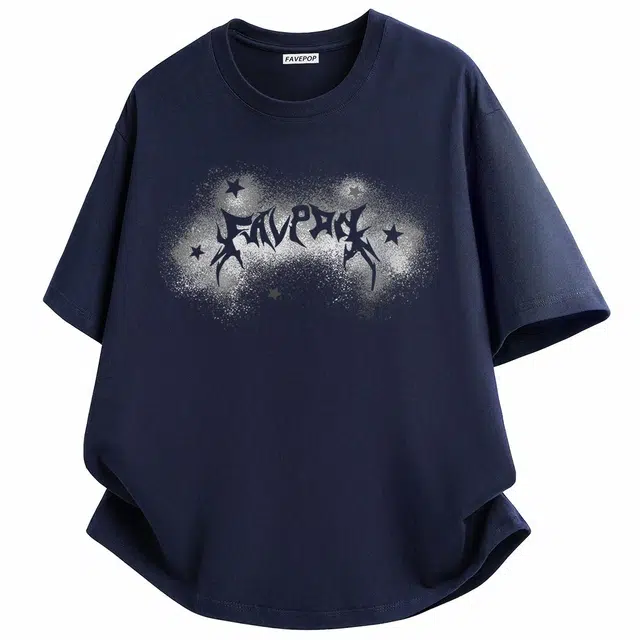 FAVEPOP Star Print T-Shirt