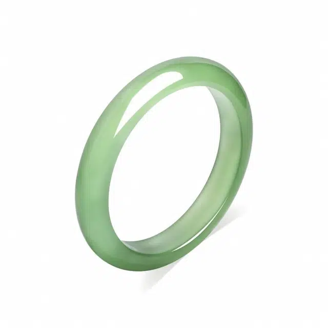 兰慕茵诺 轻奢小众新中式 青梅煮酒美人镯 素圈正圈经典显白款式 #好运 玉髓 手镯 女款