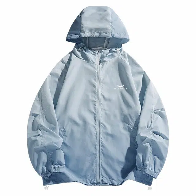大白鲨 薄款韩版潮流帅气舒适休闲渐变防晒服 男款