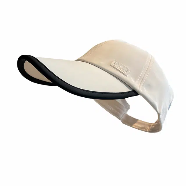 优莲茵 韩版空顶春夏 户外运动透气轻盈时尚百搭防紫外线 可扎马尾 聚酯纤维 防晒帽 男女同款情侣款