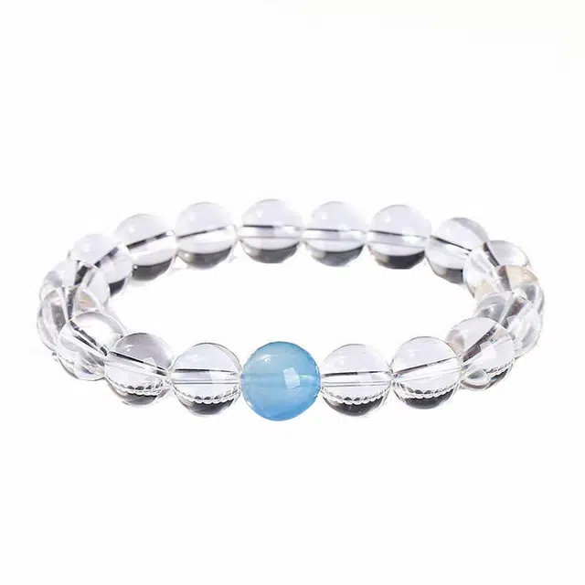 周百福 学业顺利 简约时尚大气 时来运转 水逆退散 清透氛围感显气质 日常通勤百搭#好运天然 白水晶 手串 女款