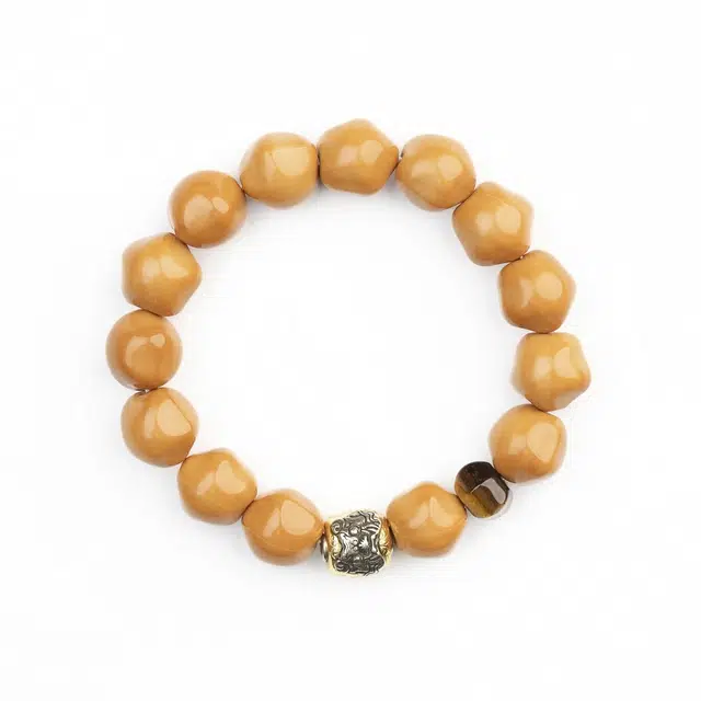 仙源 虎头 招财纳福新中式国潮原创配饰文玩八方来财 绕指柔盘玩文玩 复古大气 #好运 猴头核桃 手串 男女同款情侣款