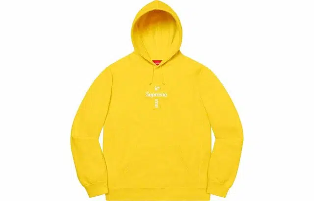 Supreme Cross Box Logo Hooded Sweatshirt