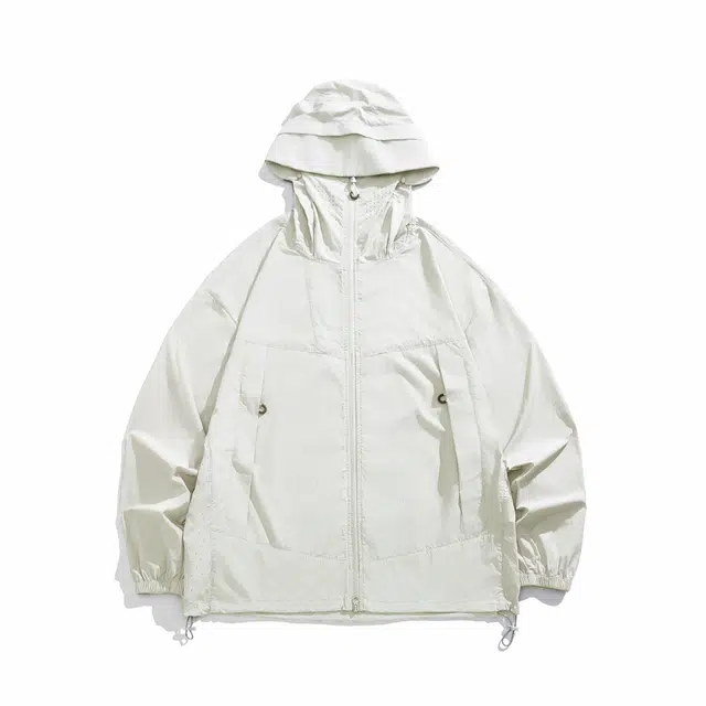 绘承 纯色简约宽松休闲百搭防晒服 男女同款